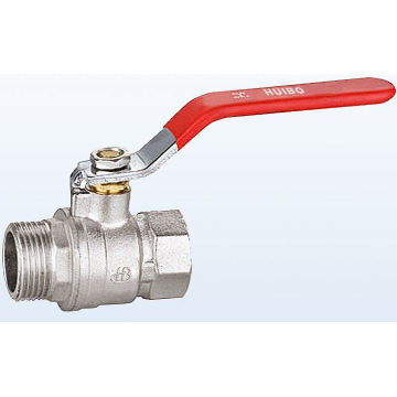 Brass Nickel-Plated Ball Valve 1/2"-4"Inch with Male Thread